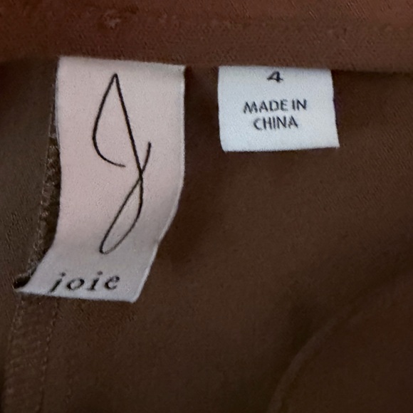 Joie brown Wide Leg gaucho Cropped Pants Womens Size 4 nwot - Picture 3 of 3